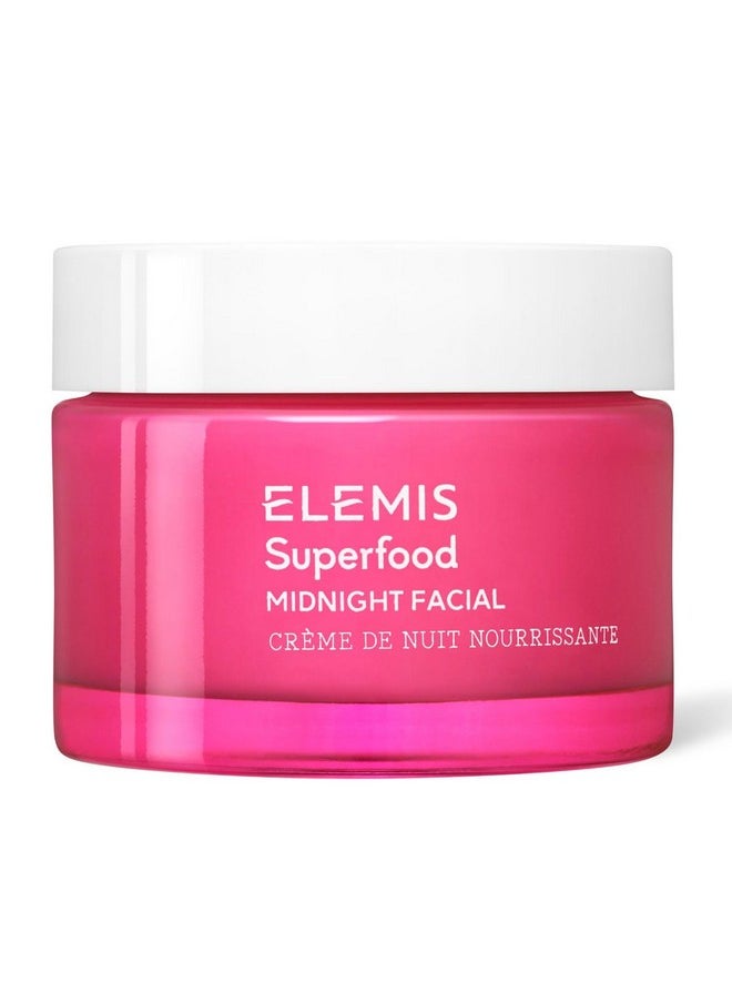 ELEMIS Superfood Midnight Facial, Moisturizer Face Cream, Hydrating Face Moisturizer for Dry Skin, Firming Facial Cream, Camu Camu & Vitamin C Cream