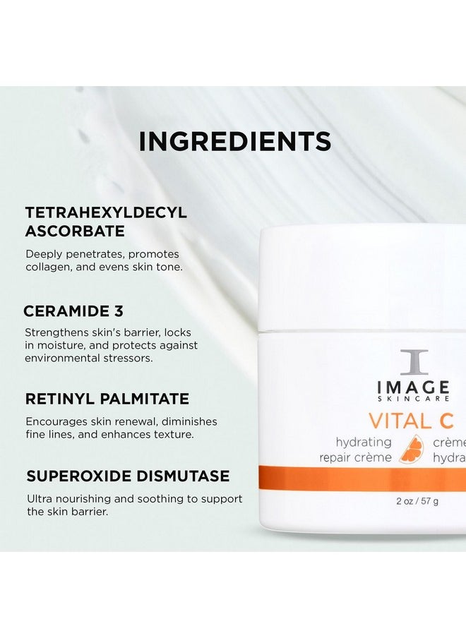 IMAGE Skincare, VITAL C Hydrating Repair Cr?me, Anti-Aging Face Night Cream with Hyaluronic Acid, 2 fl oz