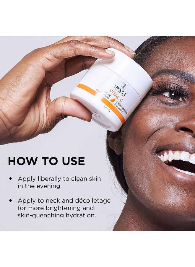 IMAGE Skincare, VITAL C Hydrating Repair Cr?me, Anti-Aging Face Night Cream with Hyaluronic Acid, 2 fl oz