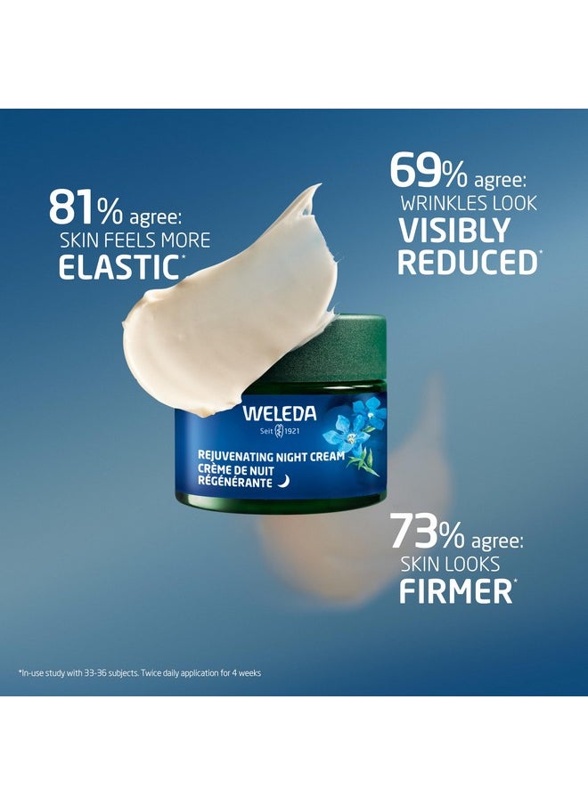 Weleda Face Care Rejuvenating Night Cream, Plant Rich Moisturizer with Blue Gentian and Edelweiss