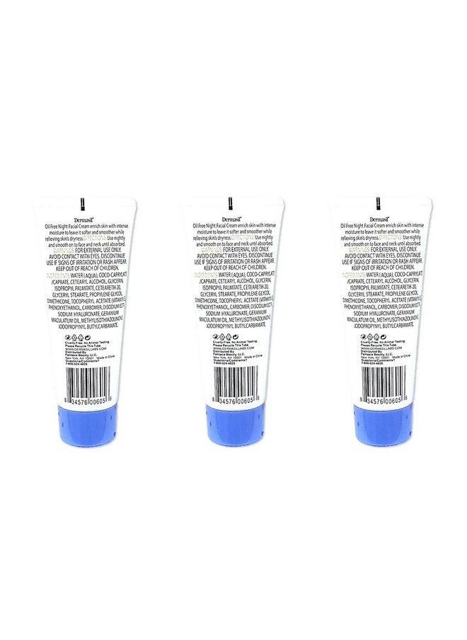 Dermasil Labs Oil Free Night Moisturizer Facial Cream 2 Fl Oz. by Dermasil