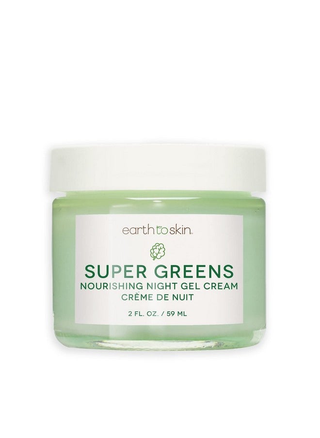 Earth To Skin Super Greens Nourishing Night Gel Cream (2.0 Fl Oz)