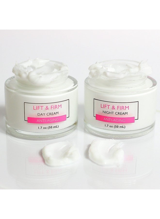 SpaScriptions Clinicals- Lift & Firm Day & Night Cream Set with Collagen - 2 Pack (1.7oz)