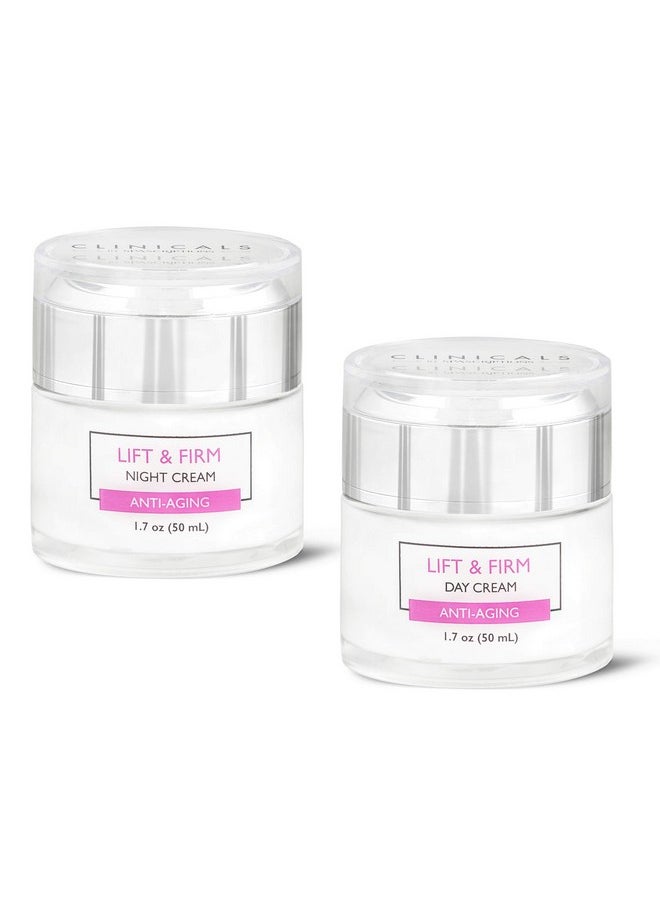 SpaScriptions Clinicals- Lift & Firm Day & Night Cream Set with Collagen - 2 Pack (1.7oz)