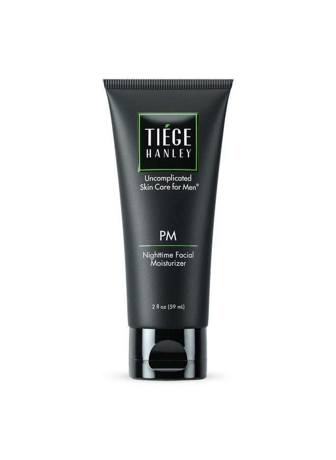 Tiege Hanley Mens Night Cream for Face, PM Bedtime Facial Moisturizer - Anti-Aging Night Time Wrinkle Cream for Men with Sensitive Skin - Overnight Moisturizer for a Soft, Smooth, & Hydrated Skin
