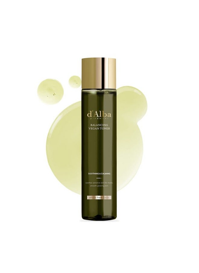d’Alba Italian White Truffle Mild Skin Balancing Vegan Toner, Mild pH Formula, Suitable for Sensitive Skin, Lightweight Finish