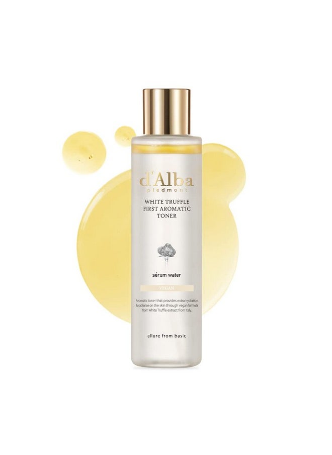 d'alba Piedmont Italian White Truffle First Aromatic Toner, Vegan Skincare, Gentle Hydrating Toner with White Truffles, Weakly Acidic Toner, Skin Texture Enhancement, Surfactant Free