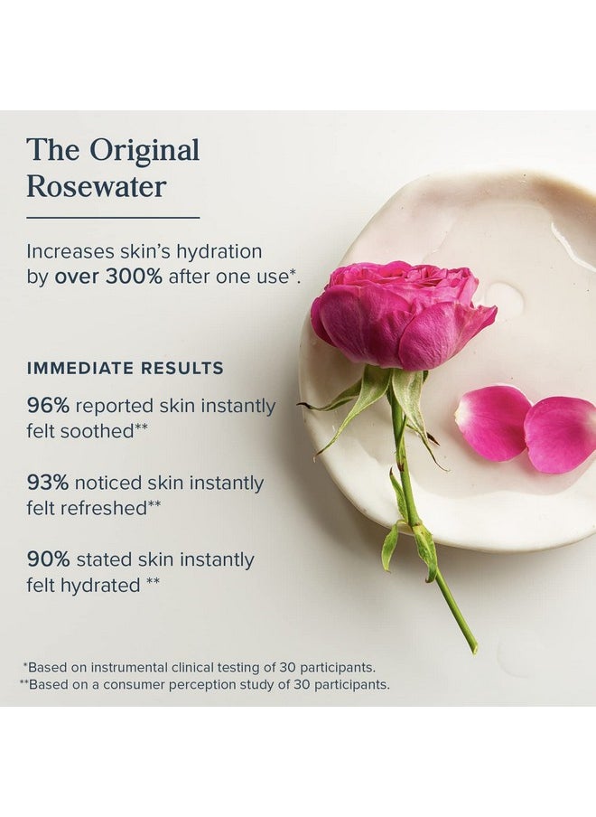 HERITAGE STORE Rosewater - Refreshing Facial Splash for Glowing Skin with Damask Rose - All Skin Types - Rose Water for Face - Made Without Dyes or Alcohol, Hypoallergenic, Vegan, Cruelty Free, 4oz