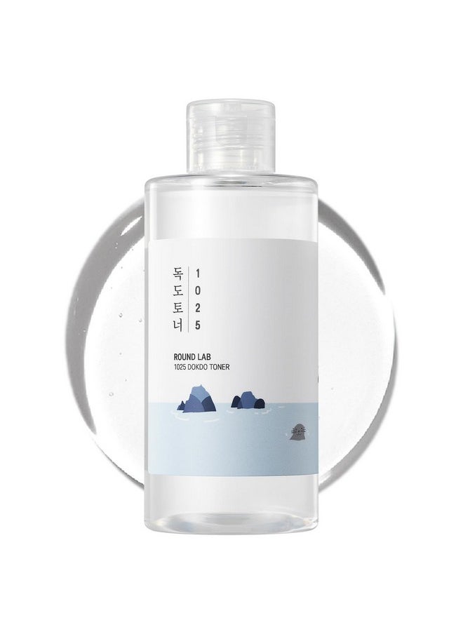 ROUND LAB 1025 Dokdo Toner 6.76 Fl Oz, Oil Control and Reduces Excess Sebum, Gentle Exfoliating Facial Toner, Deep Sea Water for Moisturization, Soft Finish Without Stickiness, Korean Skin Care