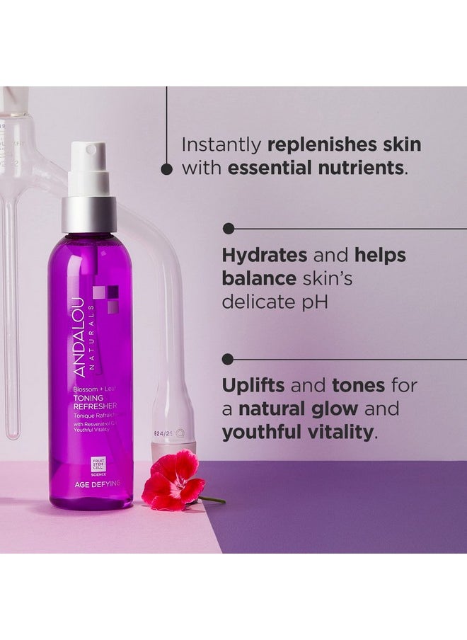 Andalou Naturals Blossom + Leaf Toning Refresher, 6 Ounce