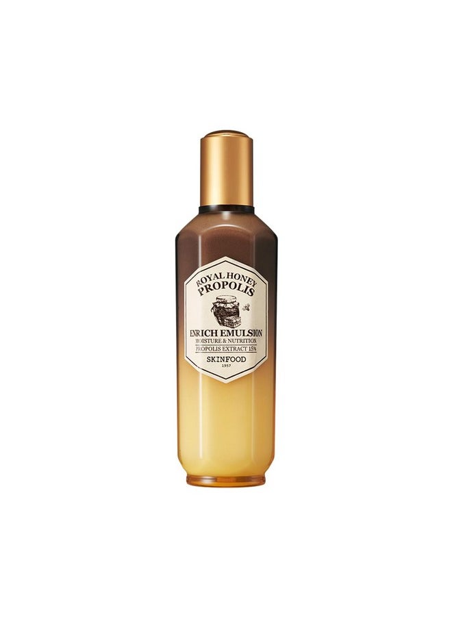 SKINFOOD Royal Honey Essential Emulsion 160ml (5.41 fl.oz.) - Concentrated Aged Honey Skin Nourishing & Hydrating Essential Emulsion, Skin Moisturizing & Glowing for Dry and Rough Skin
