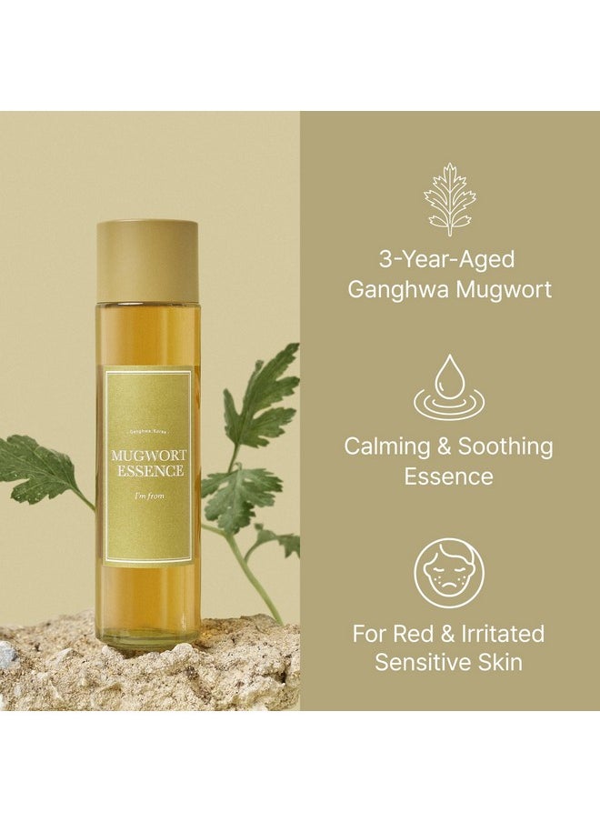 [I'm From] Mugwort Essence 5.4 Fl Oz | 100% Vegan Mugwort Extract - Soothe Sensitive and Irritated Skin, Redness Relief, Refreshing, Korean Hydrating toner | All Skin Types, PETA approved