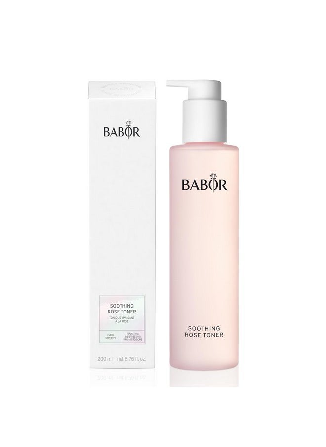BABOR Soothing Rose Toner, Hydrating Rose Water Essence, Alcohol-Free Toner, Calms & Soothes Sensitive Skin, Deep Hydration & Moisture for Radiant Complexion, 6.7 oz