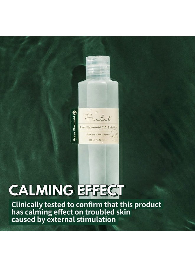 THE LAB BY BLANC DOUX Green Flavonoid 2.5 Skin Solution - Facial Toner Deep Penetration w/Liposome Tech Vegan Cruelty-Free Soothing for Sensitive Skin, Hydrating Care - 6.7 Fl Oz