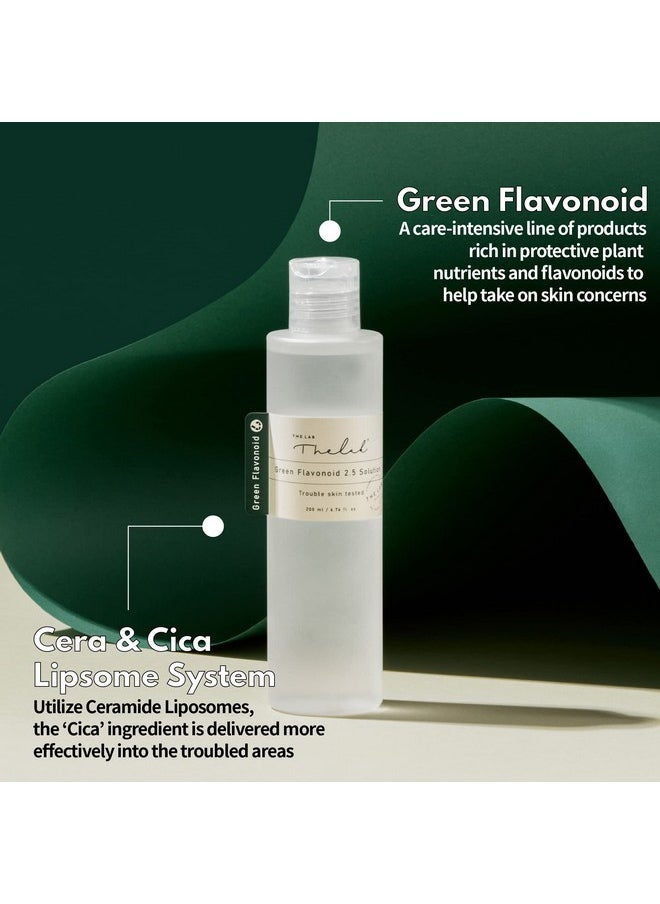 THE LAB BY BLANC DOUX Green Flavonoid 2.5 Skin Solution - Facial Toner Deep Penetration w/Liposome Tech Vegan Cruelty-Free Soothing for Sensitive Skin, Hydrating Care - 6.7 Fl Oz