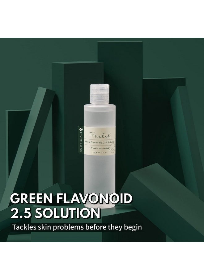 THE LAB BY BLANC DOUX Green Flavonoid 2.5 Skin Solution - Facial Toner Deep Penetration w/Liposome Tech Vegan Cruelty-Free Soothing for Sensitive Skin, Hydrating Care - 6.7 Fl Oz