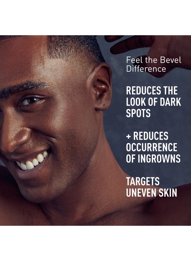 Bevel 10% Glycolic Acid Toner Pads for Face, Helps Remove Dead Skin Cells and Reduce Ingrown Hairs for Even Skin Tone and Texture, 45 Count (Packaging May Vary)