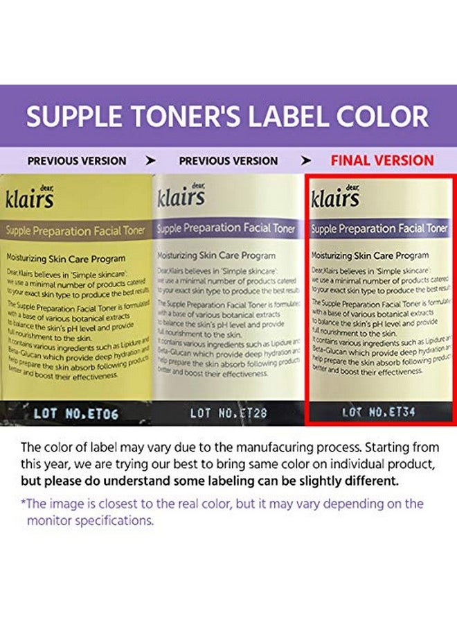 Klairs Supple Preparation Facial Toner, 180 ml