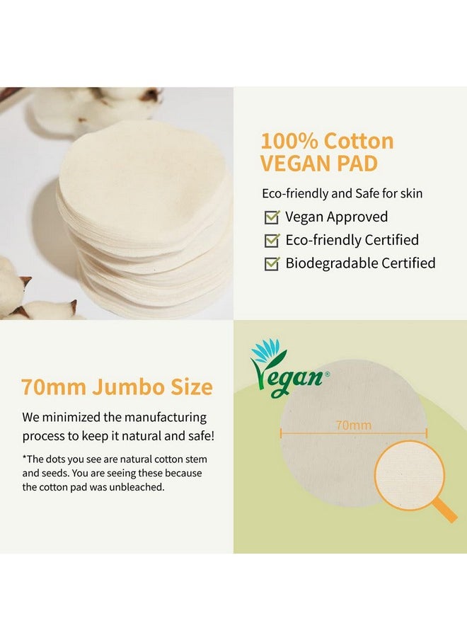 numbuzin No.3 Radiance Glowing Jumbo Essence Pad | Clear Glass Skin, Skin Radiance, Texture Care | Biodegradable Vegan Pads, Fermented Ingredients, Niacinamide | Korean Skin Care | 70 pads/5.07 Fl Oz