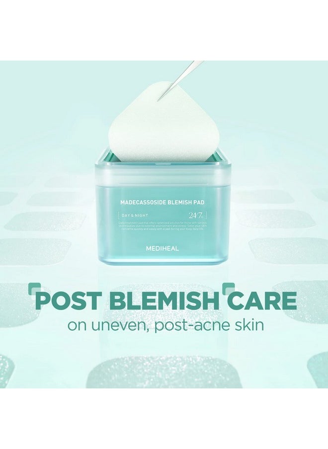 MEDIHEAL Madecassoside Cotton Facial Pads - Toner Pads with Centella Asiatica to Improve Uneven Skin Tone - Vegan Face Gauze Pads, 100 Pads