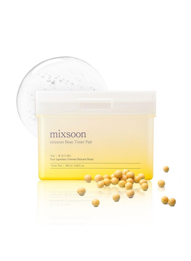 mixsoon Bean Toner Pad,Moisturizing, Elasticity,Exfoliation, Bean Extracts, Cotton Pad (280ml/9.46fl.oz/70 Sheets)