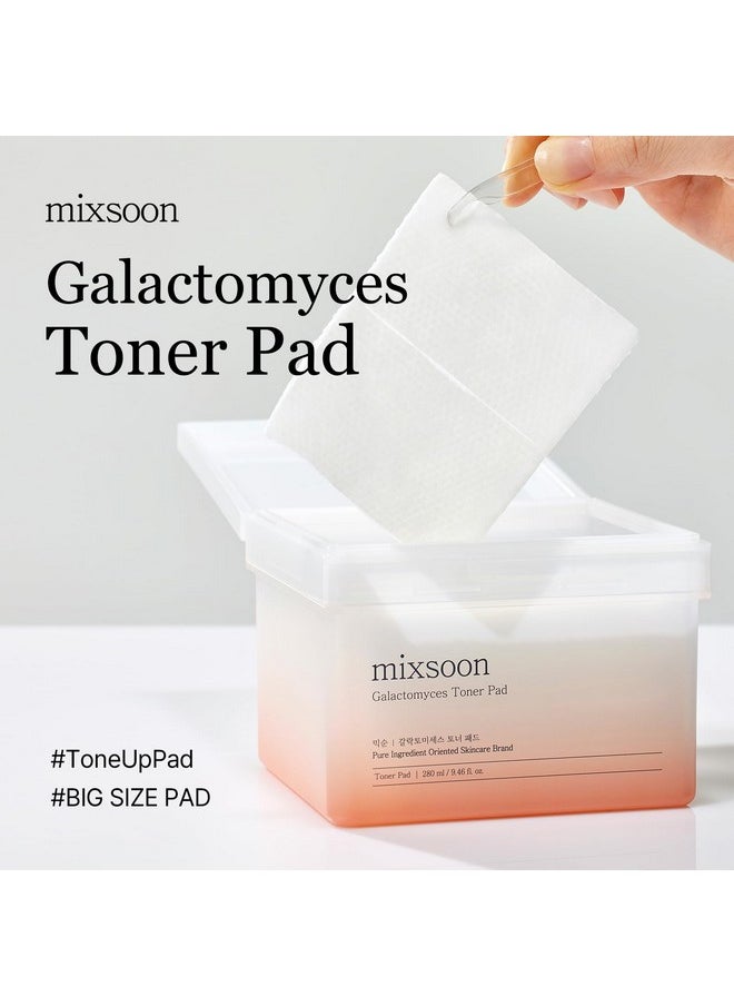 mixsoon Galactomyces Toner Pad,Fermented Nutrition, Galactomyces, Dual-Textured Pad (280ml/9.46fl.oz/(60 Sheets)