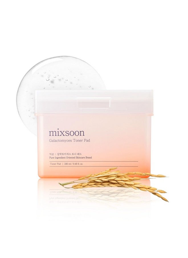mixsoon Galactomyces Toner Pad,Fermented Nutrition, Galactomyces, Dual-Textured Pad (280ml/9.46fl.oz/(60 Sheets)