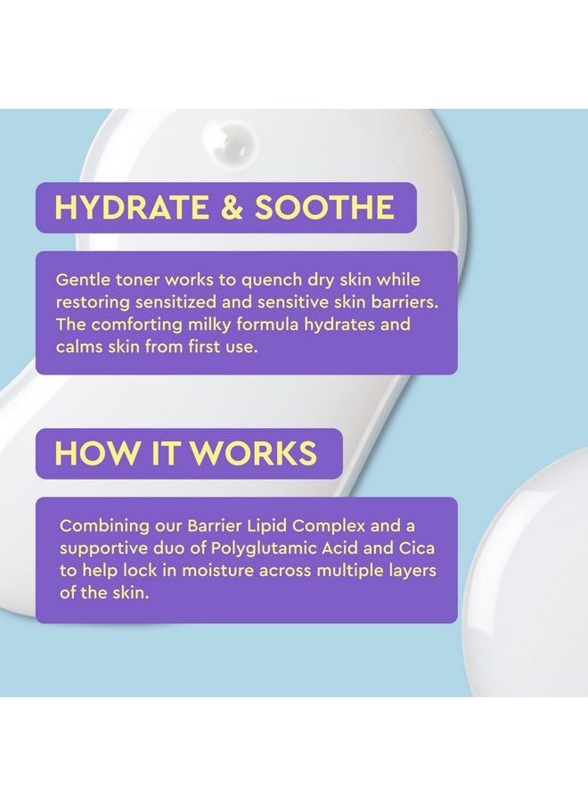 BYOMA Hydrating Milky Toner - Dewy, Ultra Hydrating Toner for Face - Soothes Skin, Locks in Moisture, Reduces Redness - Barrier Repair - 5.07 fl oz