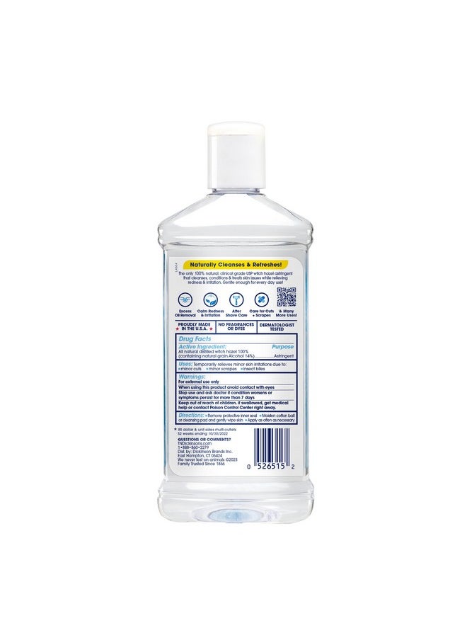 T.N. Dickinson's Witch Hazel 100% Natural Astringent for Face and Body, 8 fl oz