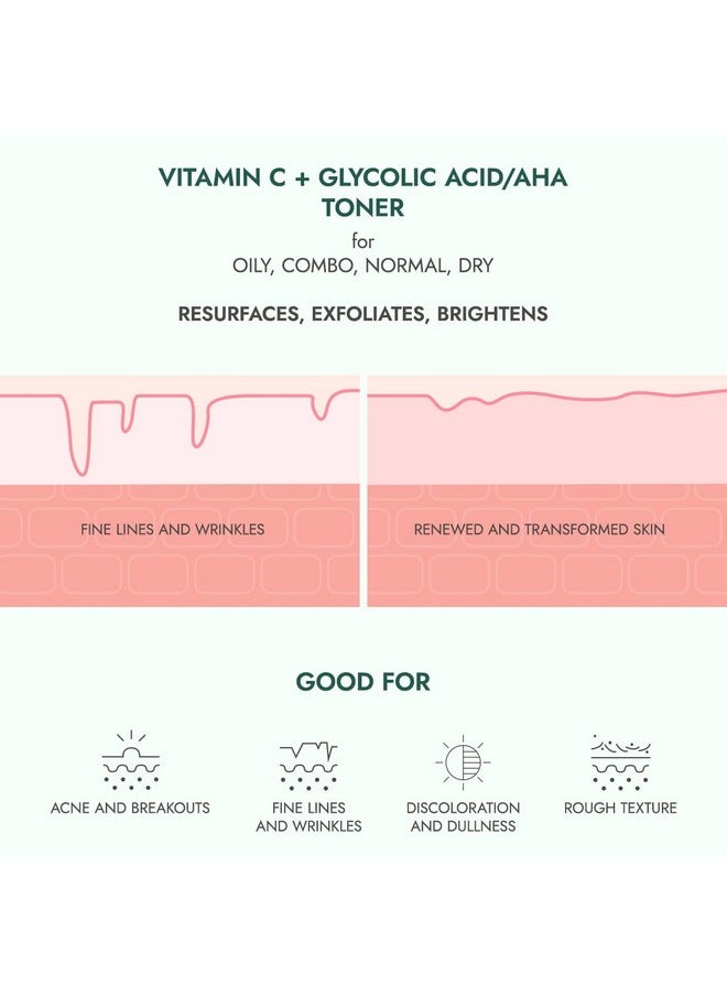 Alteya Organics Glycolic Exfoliating Rose Water Toner (Vitamin C Plus 3% AHA) - 4 Fl Oz/120mL