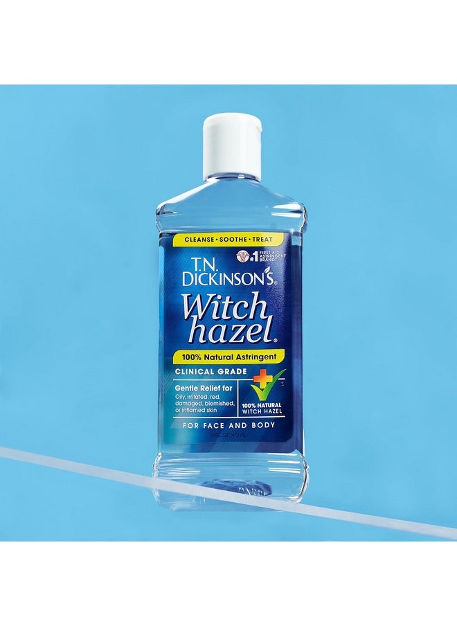 T.N. Dickinson's Witch Hazel Astringent for Face and Body, 100% Natural, 6 Count
