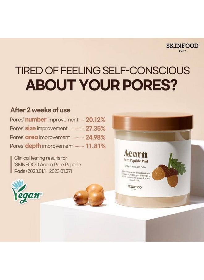 SKINFOOD Toner Pads 60 Sheets (3 Options) (Acorn)