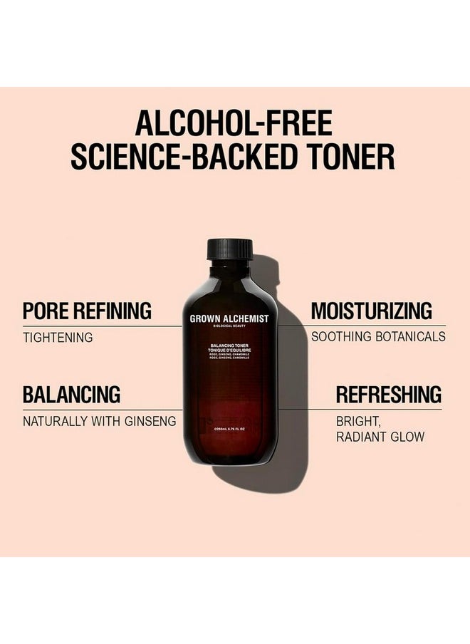 Grown Alchemist Balancing Toner- Rose, Ginseng, Chamomile, (200ml / 6.76oz)