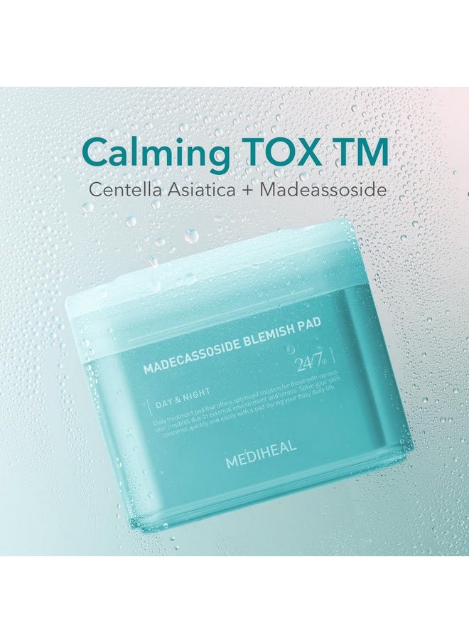 (Only Refill) Mediheal Madecassoside Blemish Pad (100 Pads) - Cotton Facial Toner Pads for Anti Blemish to Improved Uneven Skin Tone - Vegan Gauze Pads