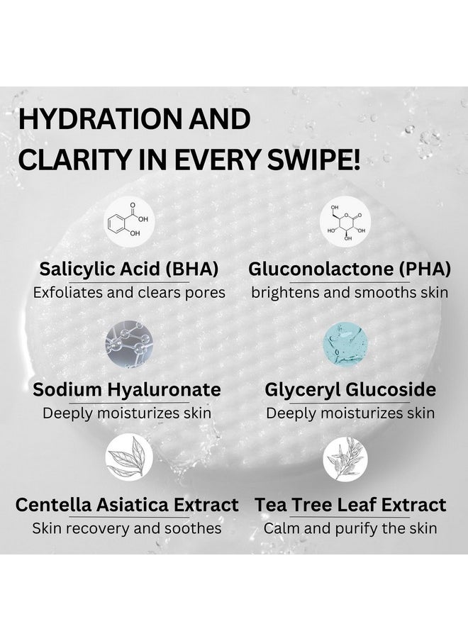 Needly | Exfoliating Facial Pads with BHA & PHA | Daily Toner Pad | for Pore Tightening