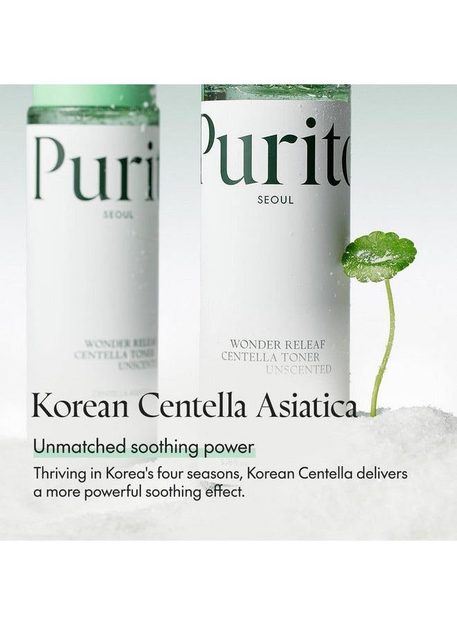 PURITO Seoul Wonder Releaf Centella Toner Unscented Korean Centella, for Sensitive Skin, Soothing, Facial Toner for face, K-Beauty, 200ml 6.76 fl.oz