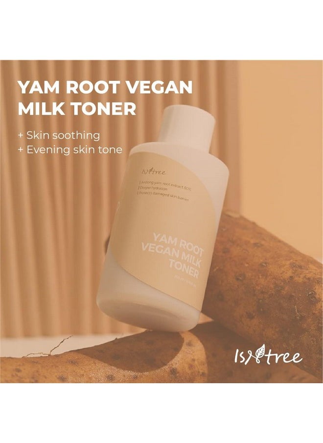 ISNTREE Yam Root Vegan Milk Toner 200ml, 6.76 fl.oz | Deeply moisturizing toner | Protects skin barrier