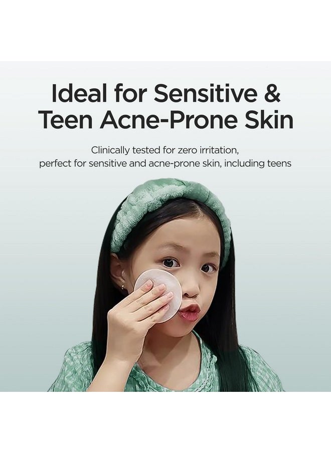 P.CALM Barrier Cycle Toner Pad 60 Pads | Korean Skincare Daily Toner Pads for Calming Hydrating Soothing Sebum Care for Sensitive Skin | Vegan Cruelty-Free Fragrance-Free Zit Zap