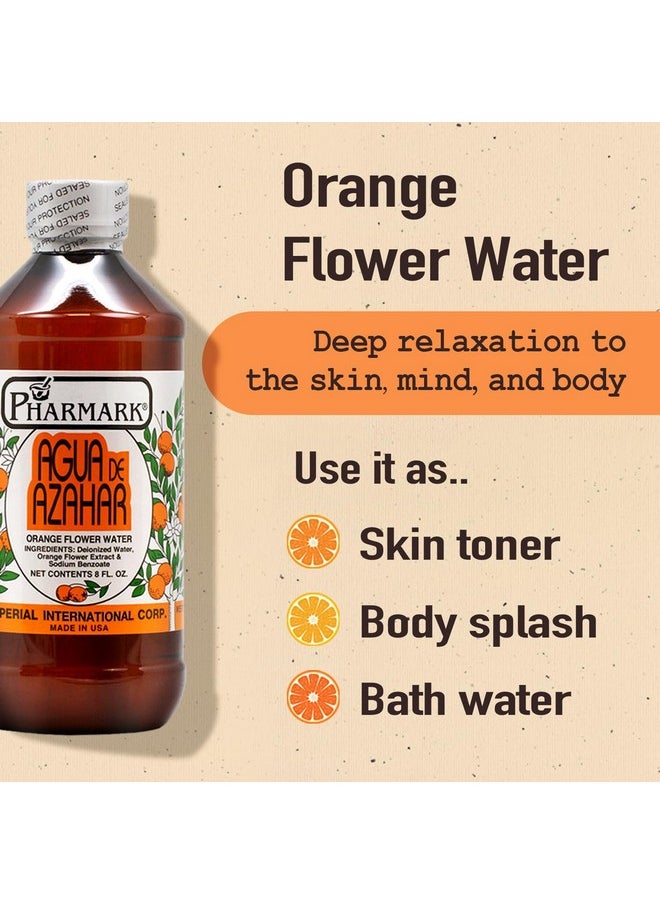 Pharmar Agua De Azahar Flower-Blossom Water, 8 Fluid Ounce