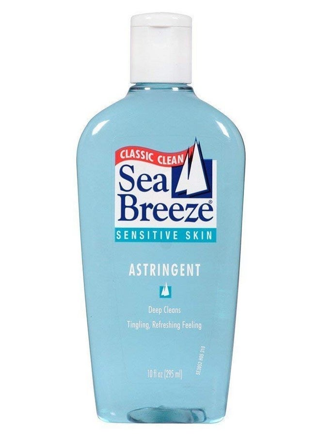 Sea Breeze Sensitive Skin Astringent 10 oz (Pack of 6)