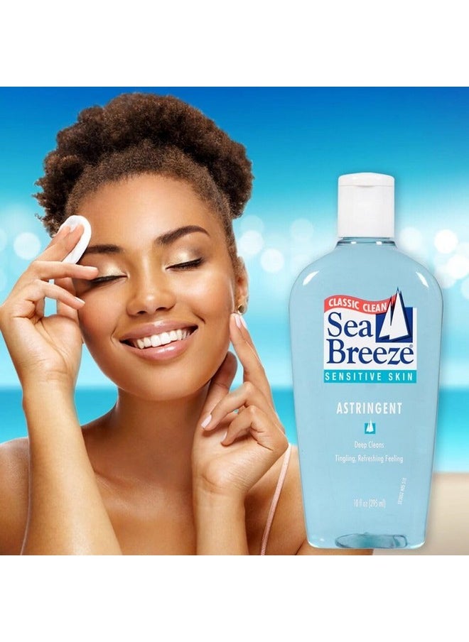 Sea Breeze Sensitive Skin Astringent 10 oz (Pack of 6)