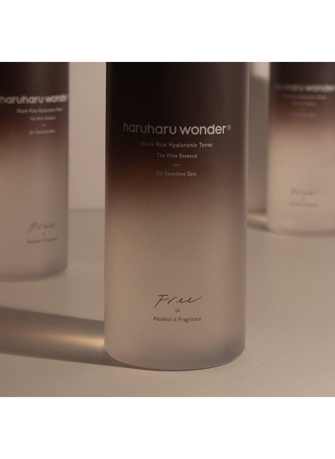 Haruharu Wonder Black Rice Hyaluronic Toner for Sensitive Skin 10.1 fl.oz / 300ml | Alcohol Free, Fragrance Free | Vegan, Crurelty Free, EWG-Green
