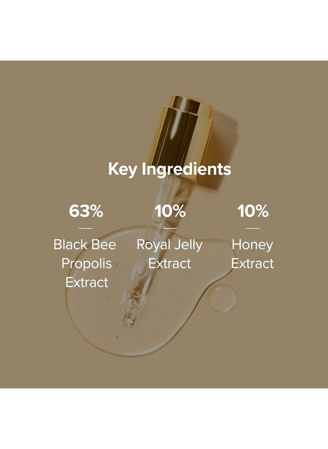 SKINFOOD Royal Honey Propolis Enrich Essence - 63% Black Bee Propolis & 10% Royal Jelly Extract Face Serum - Propolis Serum for Skin, Valentine Day Gift - 1.69 Fl. Oz. (50mL)