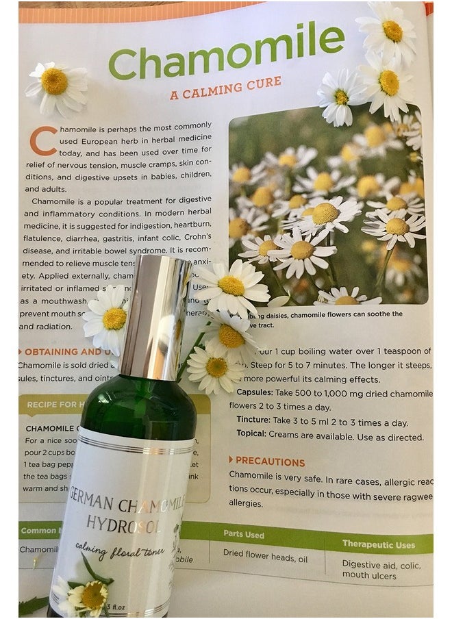 Chamomile HYDROSOL FACE Toner - Organic Floral Water to Hydrate, Calm & Sooth Sensitive Skin, Prevent Acnes, Restore pH All Skin Types & Children. USA Made - Hello Cider