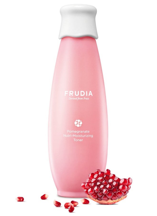 WELCOS FRUDIA Pomegranate Nutri-Moisturizing Toner | Skin Firming Toner w/Pomegranate Extract, BL-Fill UP, Vegan Collagen | Korean Skin Care Toner for Face | Skin Firming Toner (6.59 fl oz)