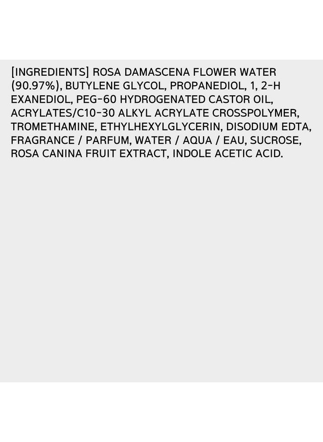 Mamonde Rose Water Vegan Toner for Face - Vegan Korean Toner, 90.97% Pure Rose Water Toner, Organic Certified, Soothing and Hydrating, Alcohol-Free, Korean Skin Care, 8.45 Fl Oz