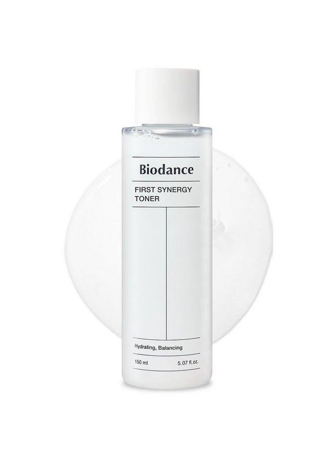 Biodance First Synergy Toner, All-in-One Toner, Moisturizing, Skin Balance, Hyaluronic Acid | 5.07 fl.oz,150ml