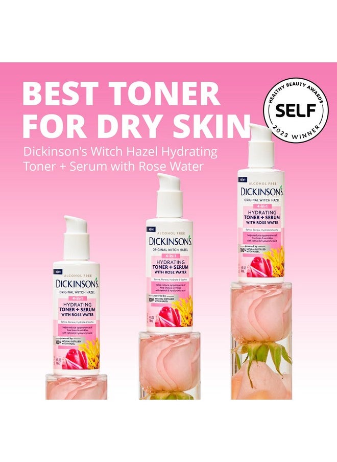Dickinson's Witch Hazel Hydrating Toner + Serum with Rose Water