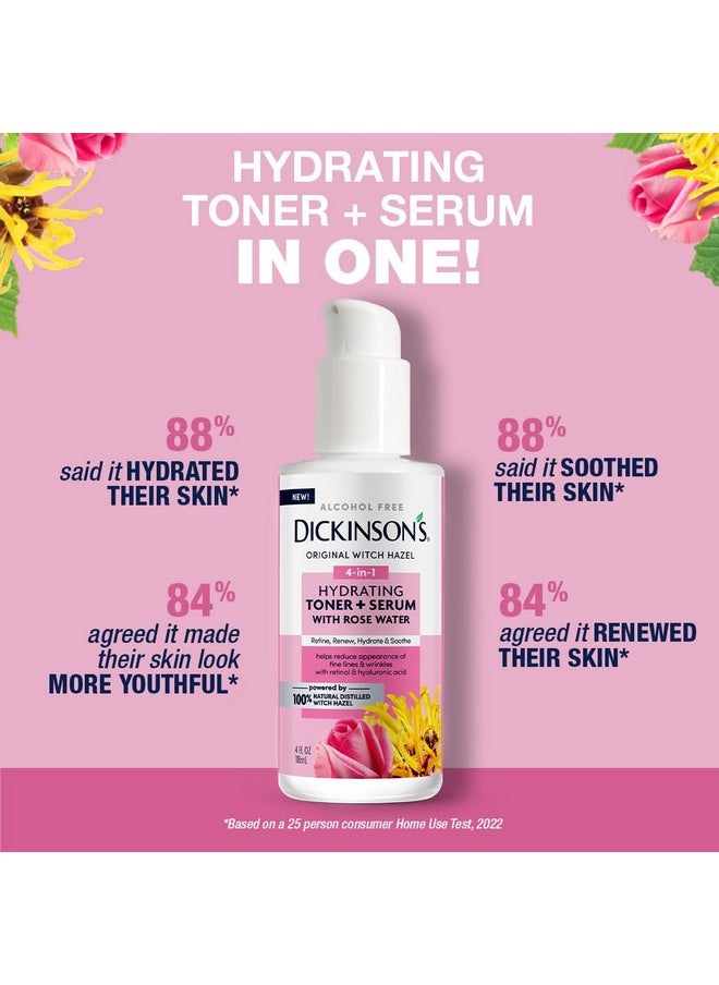Dickinson's Witch Hazel Hydrating Toner + Serum with Rose Water