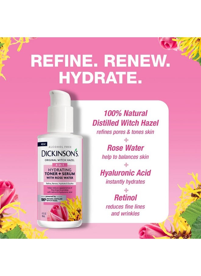 Dickinson's Witch Hazel Hydrating Toner + Serum with Rose Water